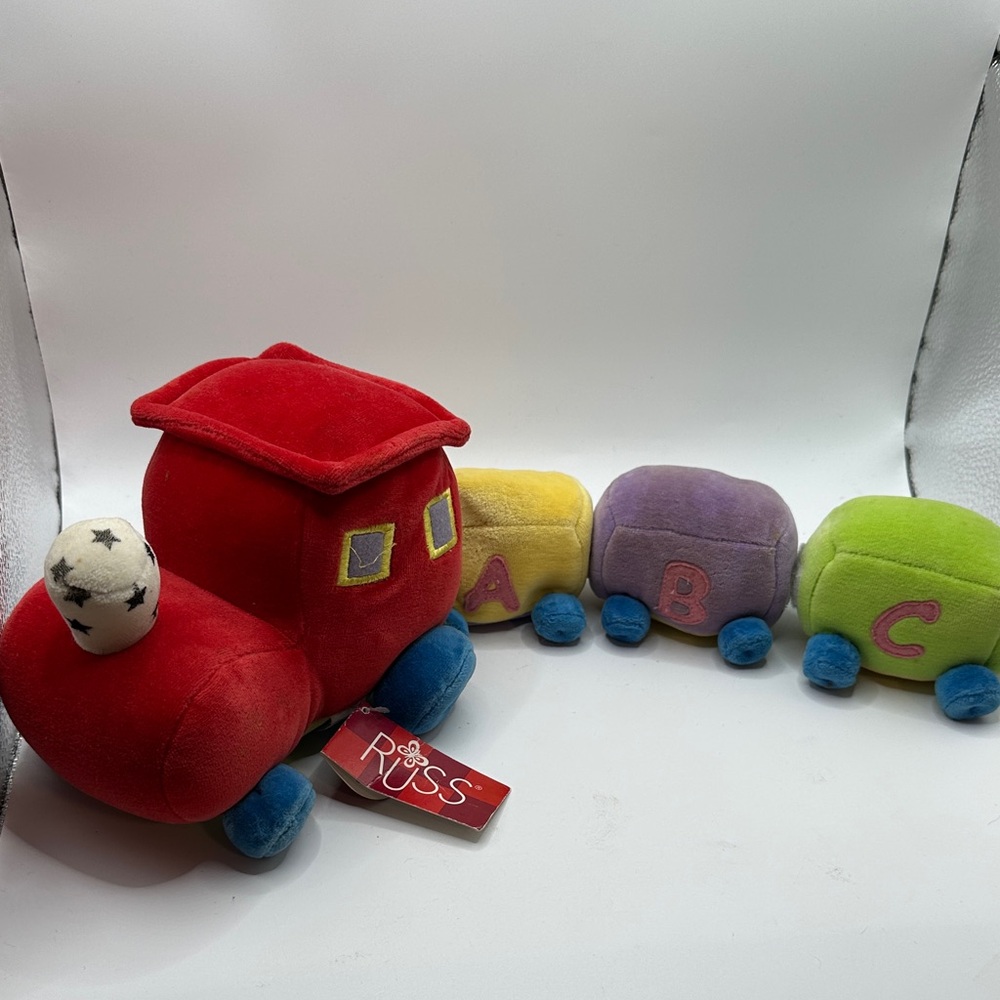 Russ Colorful Plush ABC Train Set